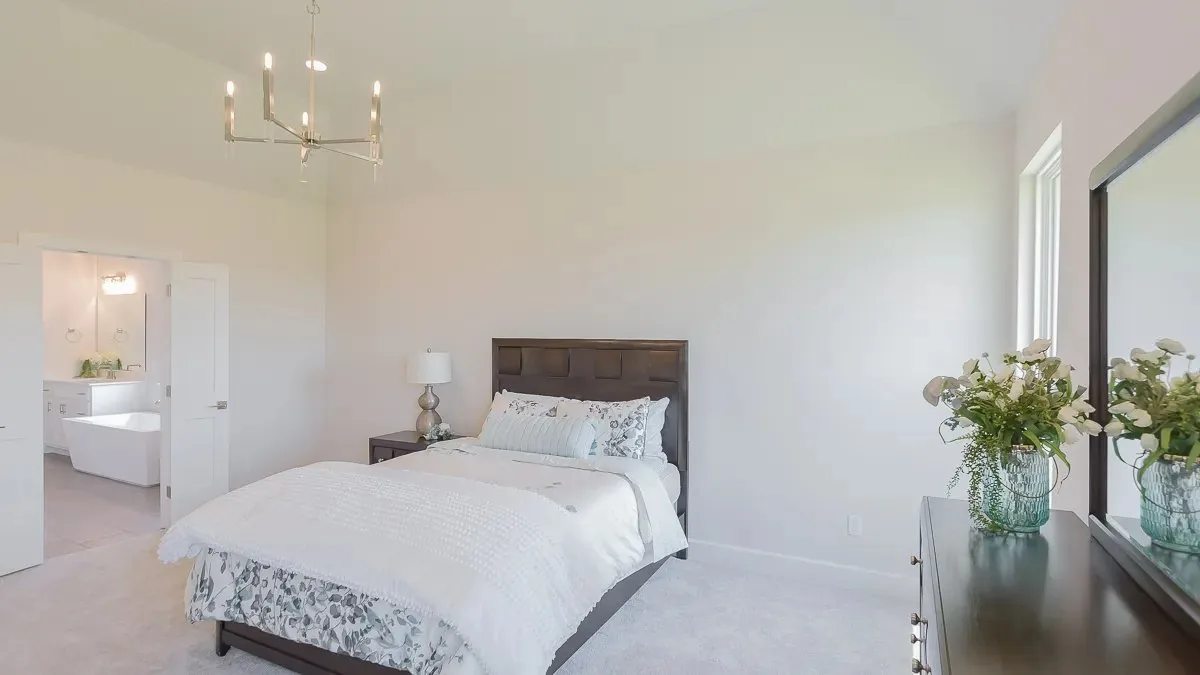 Bedroom in a Kingdom Homes house